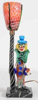 an amusing Murano Clown lamp