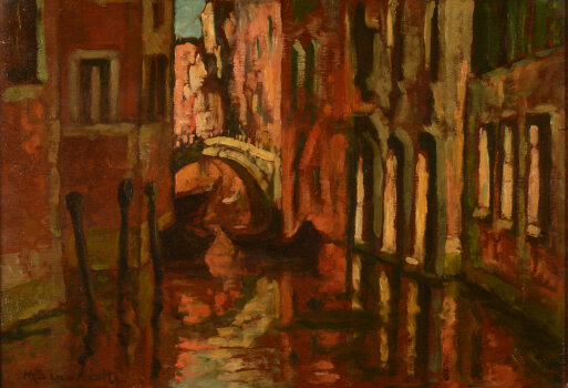 Maria Lambiotte a canal in Venice