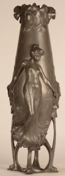 Hugo Leven monumental jugendstil vase