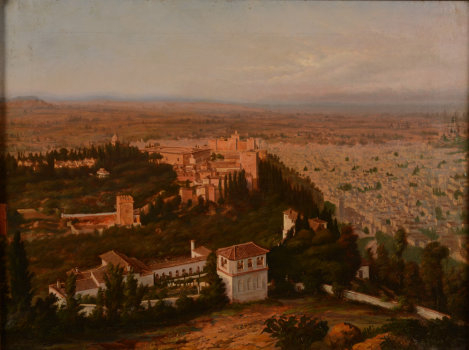 Charles Mauzaisse view of Granada 1869