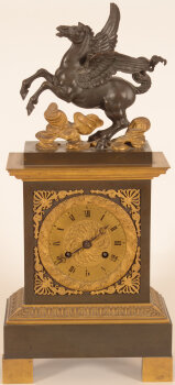 A Charles X Pégase clock