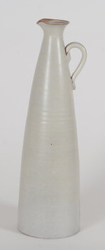 Joost Maréchal a large white glazed slender jug, 1950's