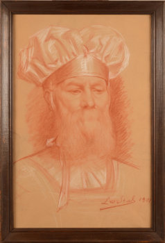 Leo Steel portrait of a jewish high priest 1901