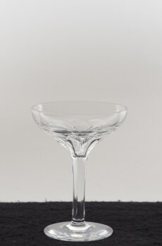 Val Saint-Lambert cut crystal liquor coupe