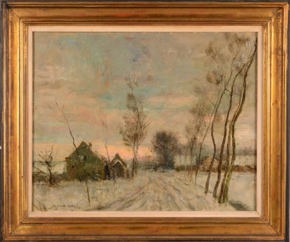 Gustave Van Loon snowscape