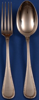 Wolfers 219 Louis XVI Laurier Fork and Spoon