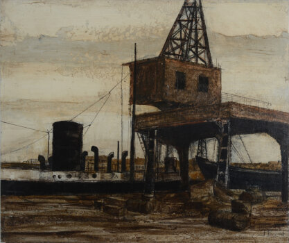 Toon (Antoon) Bogaert Ghent harbour 1977
