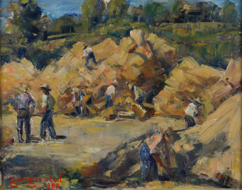 Georges Steel, harvest in Spain, 1987