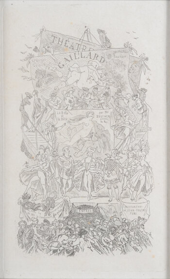 Felicien Rops Le Théâtre Gaillard 1865 I and II, 1865, original etchings