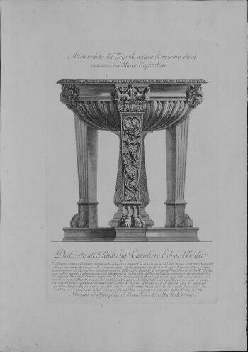 Giovanni Battista Piranesi Vaso antico di marmo