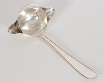 Delheid Frères a rare silver art deco sauce ladle of the model 42
