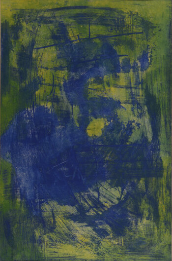 Paul Art an abstract colour etching 1960-70's