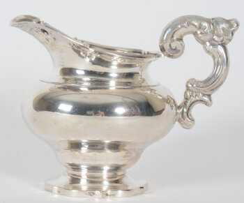 Lambertus E. Haenen (attr) a silver milk jug 1854