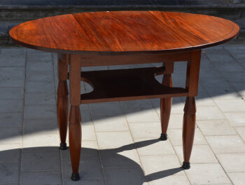 Charles Van Beerleire - La Flandre (att.) an occasional art deco table in mahogany
