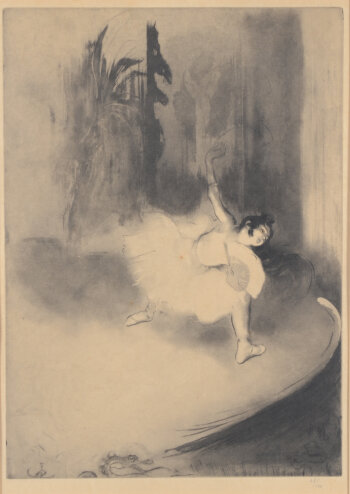 Louis Legrand Petite Ballerine etching and aquatint 1908