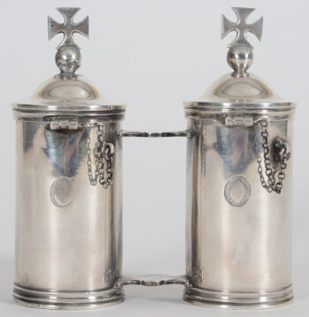 Jan Pieter Antoon Verschuylen a silver chrismatorium, Antwerp, 1831-1868