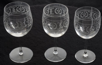 Val Saint-Lambert Laeken crystal glasses