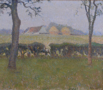Raoul Leopold Huwart an impressionist landscape