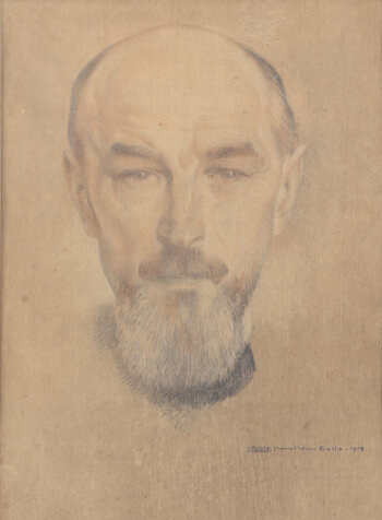 Karel Van Belle Portrait - Study, 1913, possibly a self portrait