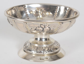 A historismus silver egg cup, in the 18th century style