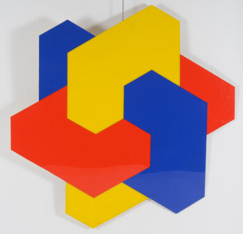 Arie Berkulin a constructivist wall sculpture, 1971