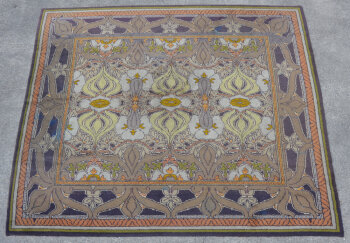 Ateliers d'Art de Courtrai De Coene Frères, a rare and important art deco rug