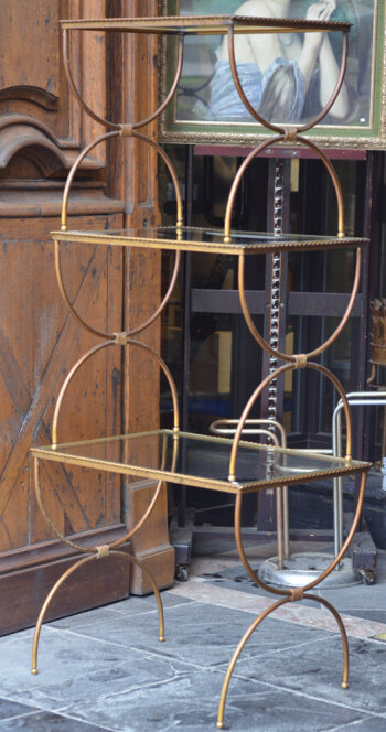 A nest of three occasional tables