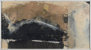 Alfons De Vogelaere, a rare and early matter painting, mixed media on board