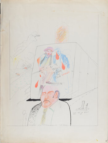André Naessens Once upon a time in the west, a drawing, 1970