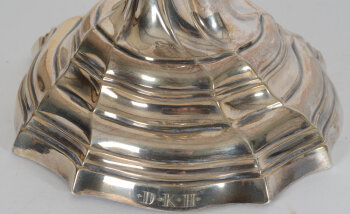 Joannes Baptista MS Paulus, A good silver L XV 18th century candlestick