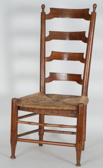 A small vernacular smokers chair, 19th century