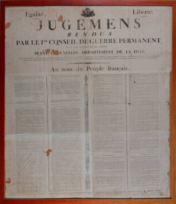Poster French Republic 1798, Dyle departement