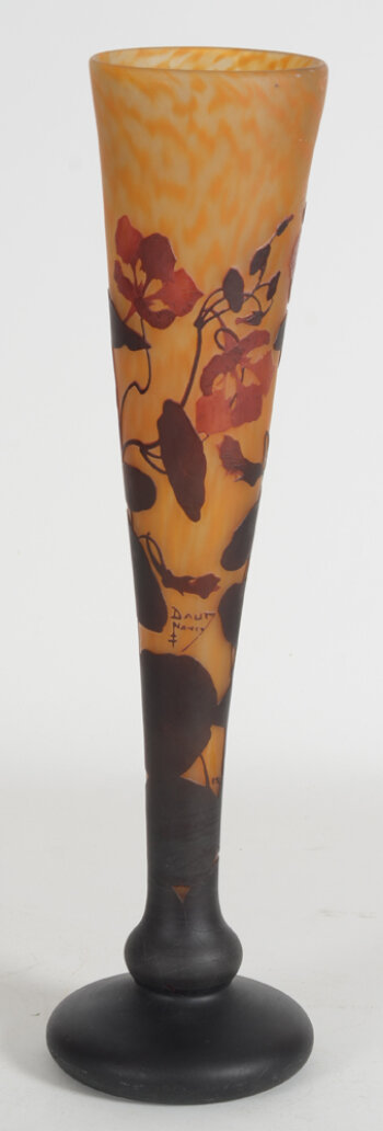 Daum Nancy a very large cameo glass art nouveau vase