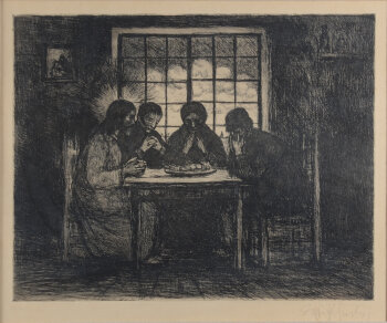 Jakob Smits Het symbool van de Kempen IV original etching