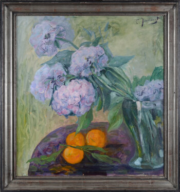 Clémence Jonnaert Hydrangeas and oranges