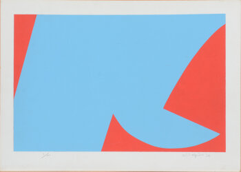 Walter Schelfhout abstract screenprint 1968