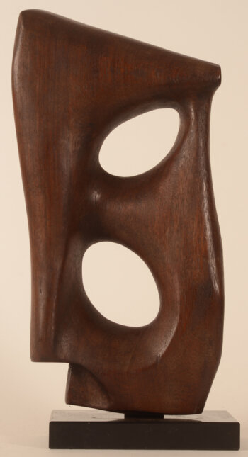 Abstract wooden sculpture