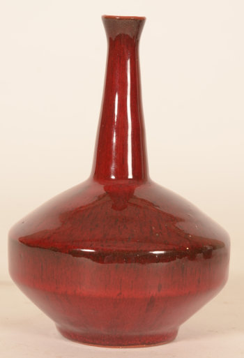 Amphora red soliflore vase