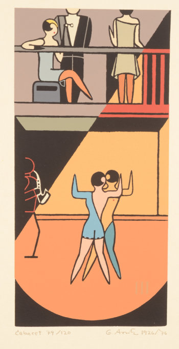 Gerd Arntz Cabaret print 1976