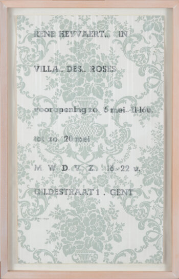 René Heyvaert rare poster for the 'Villa des Roses' exhibition