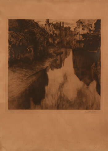 Albert Baertsoen the river Nete in Lier 1914