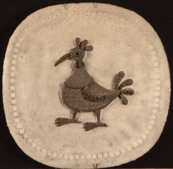 Marie-Henriette Bataille large rooster dish