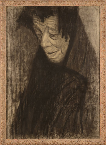Cécile Cauterman woman with black shawl