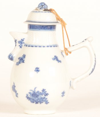A smal Chinese porcelain blue and white European taste coffee pot.