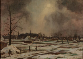 Karel Cornel view on Afsnee in the snow