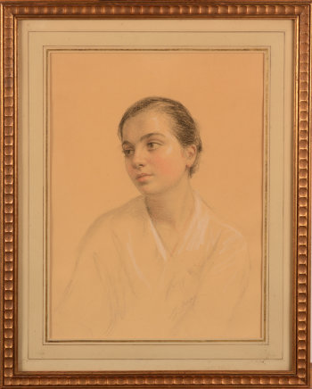 Léon Gérard Crepy portrait of a girl