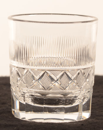 Cut crystal whiskey glass 81 mm