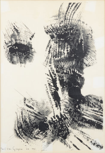 Paul Van Gysegem abstract composition May 1962