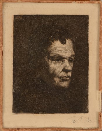 Auguste Danse portrait etching
