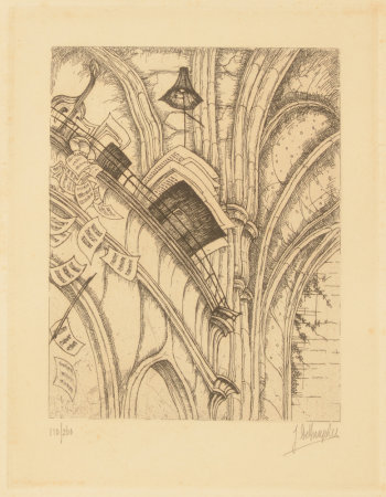 Jules De Bruycker Eglise St-Nicolas the choir loft  1938